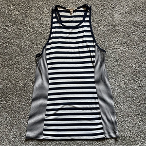 Athleta Crossbar Tank Navy White Stripe Women’s S‎